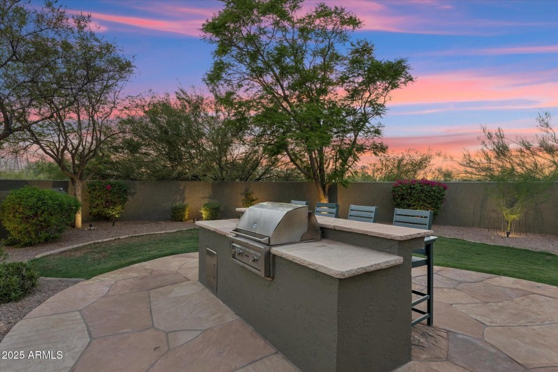 BBQ and Flagstone Patios