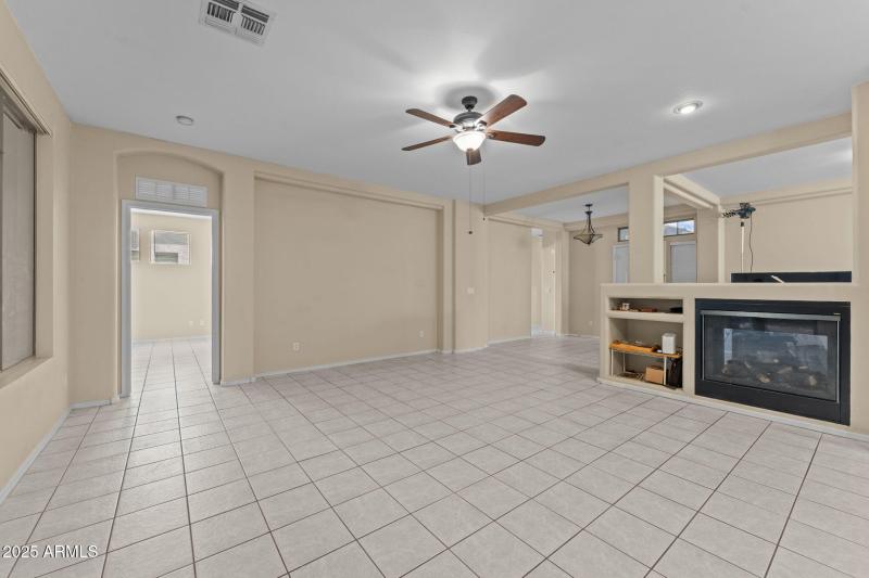 living room with view of entry