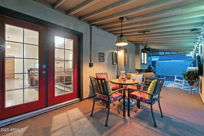 Covered patio