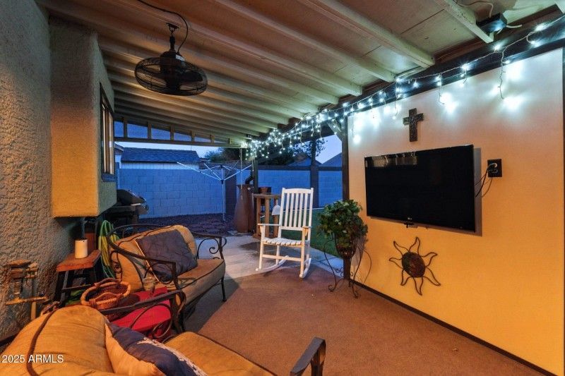 Covered patio