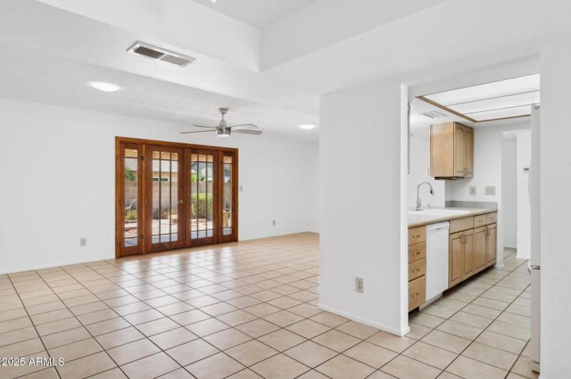 Family Room and Kitchen