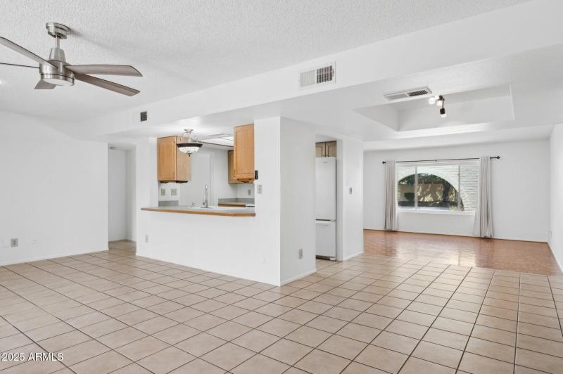 Family Room, Dining and Kitchen