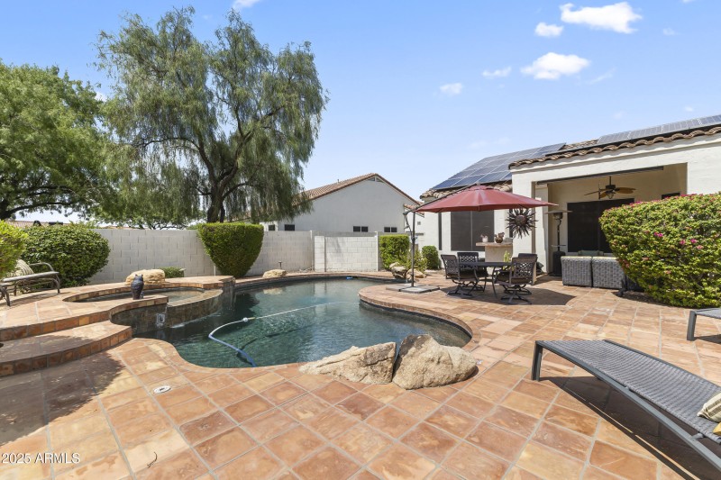 Plenty of patio space