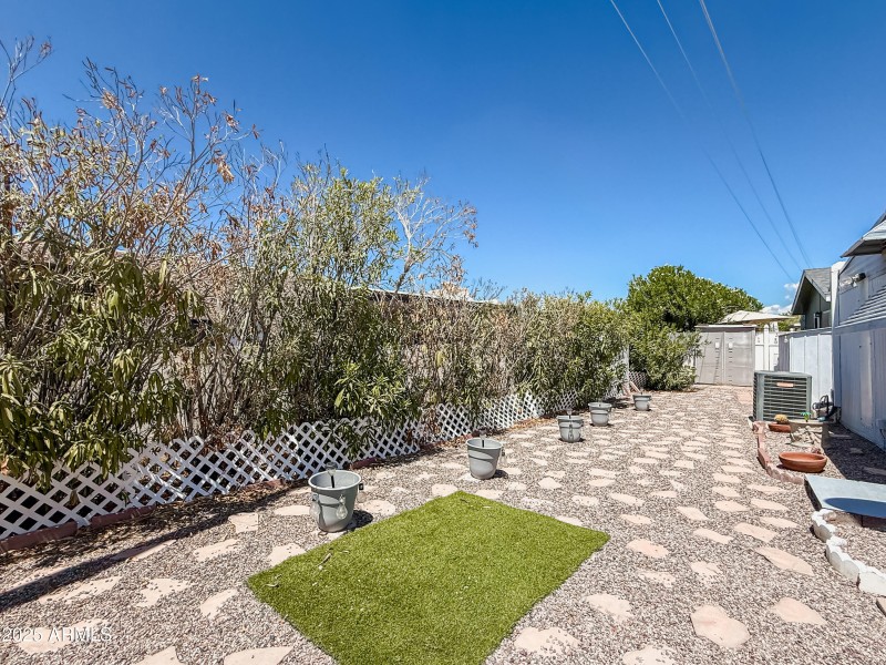 Private Backyard with easy maintenance