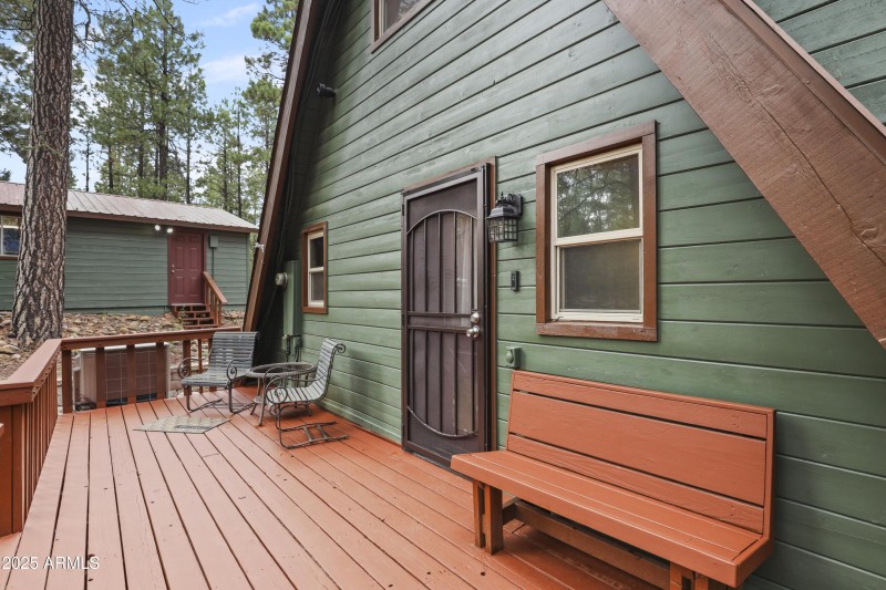 Freshly Painted Front Deck