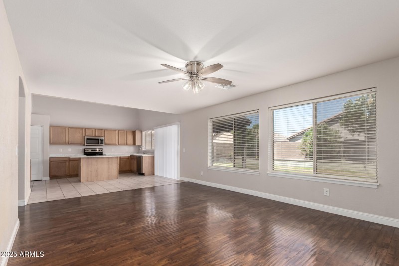 Great room open to the kitchen