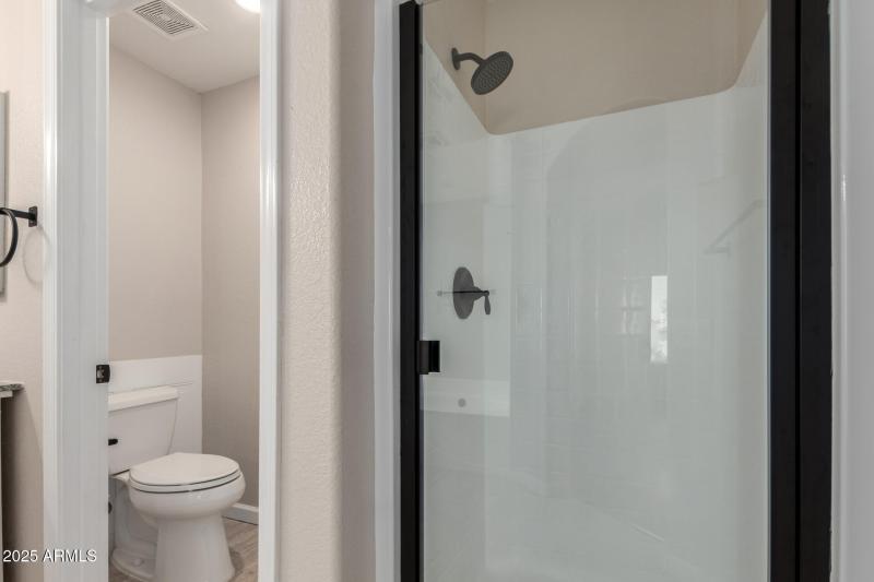 Master shower