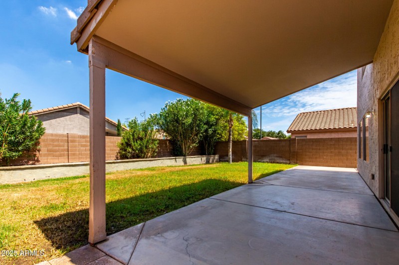 Covered patio