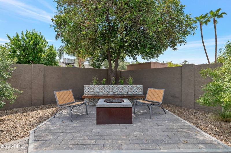Paver Patio with Firepit