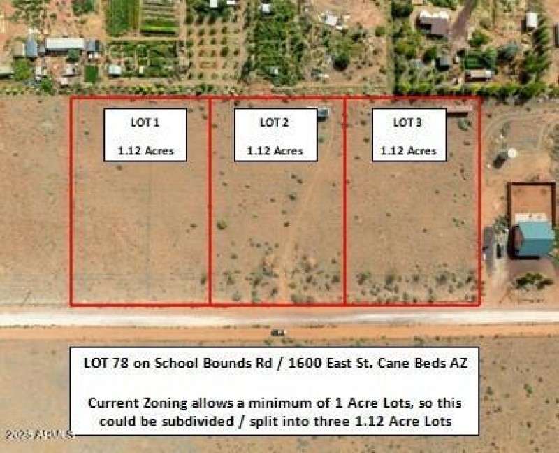 Lot 78 Split into 3 Lots