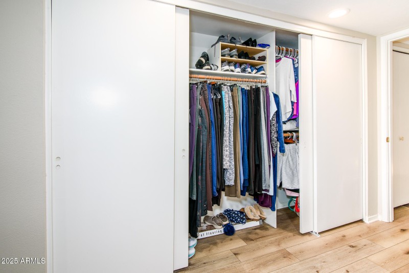 Primary closet