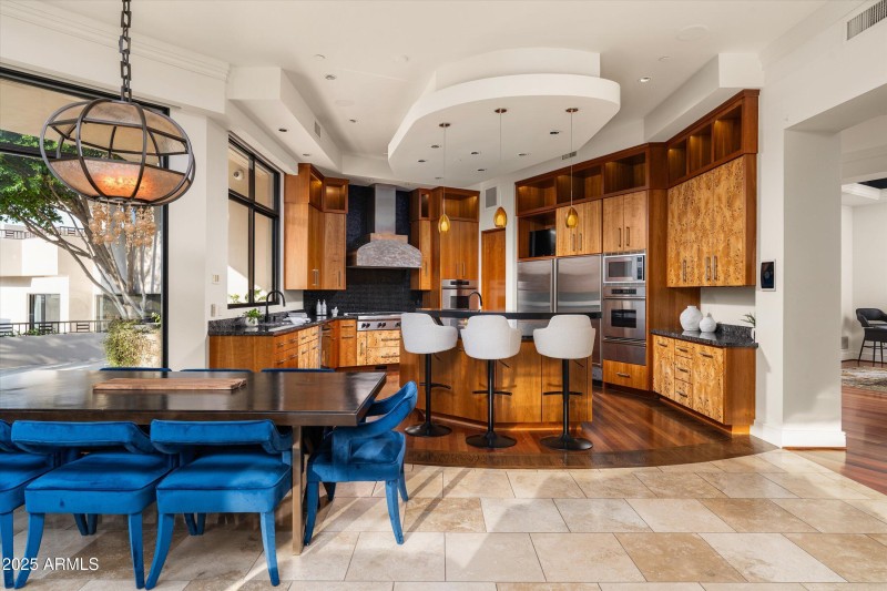 View of Kitchen and Dining