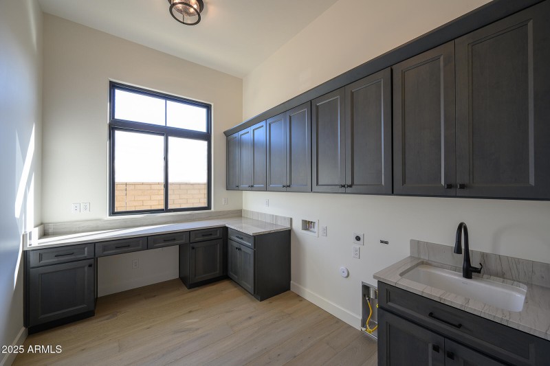 Large Laundry with Built-in Desk