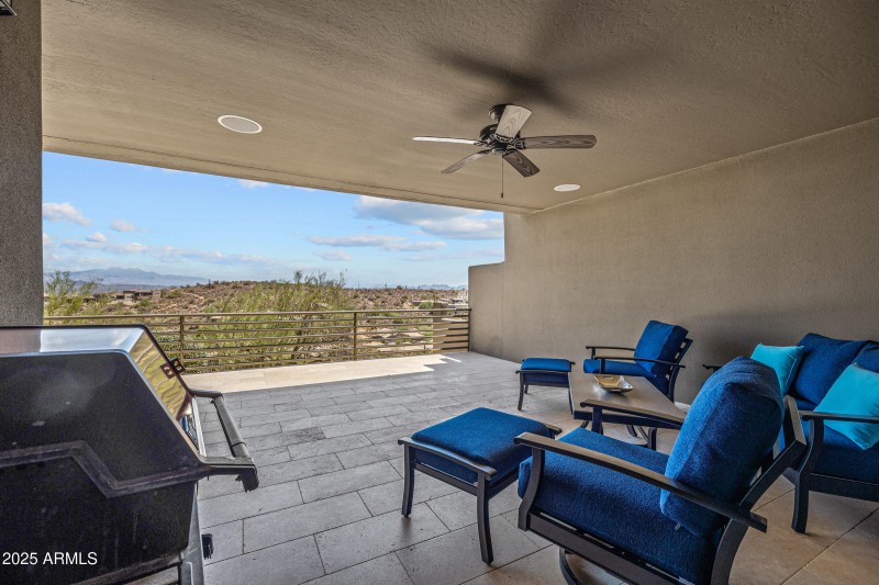 Large covered patio
