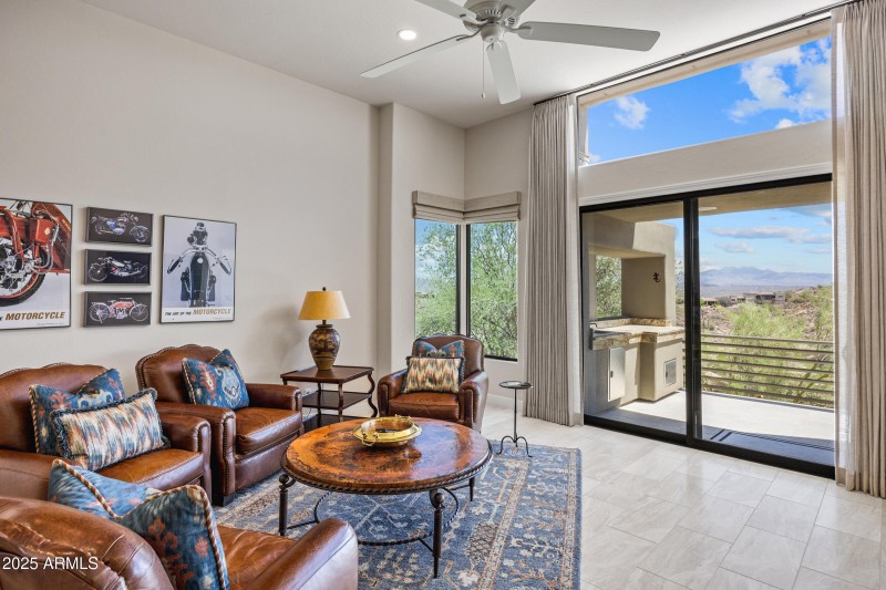 Great room looking out to the views