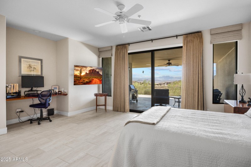 Spacious master suite