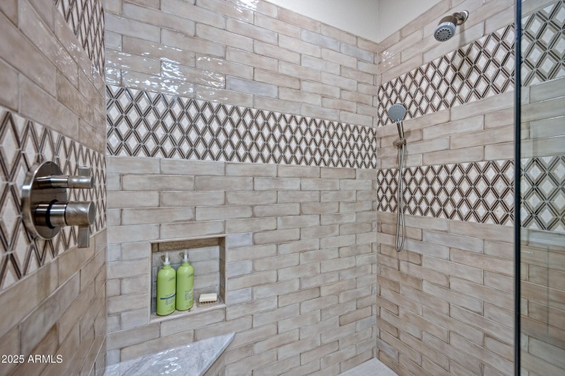 Custom walk in shower