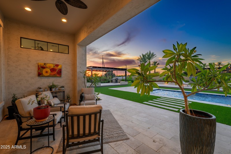 Covered Patio Twilight