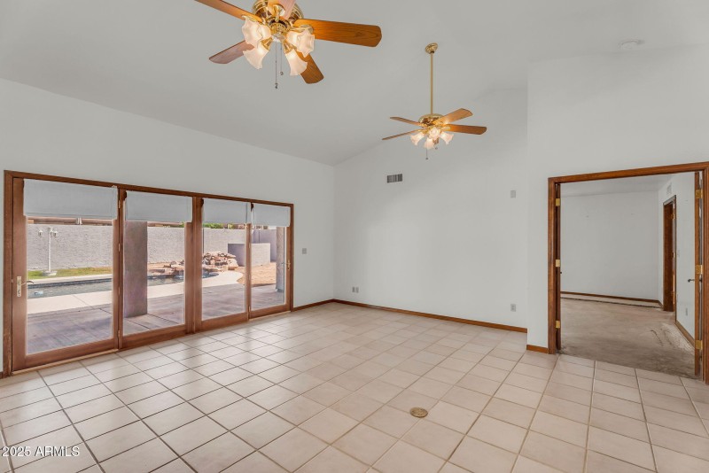 Great Room w/ Pool Views + Double Doors