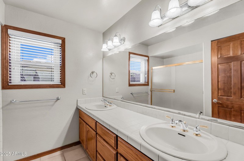Guest Bath with Double Sinks