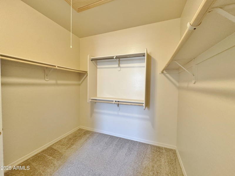 Large walk in closet