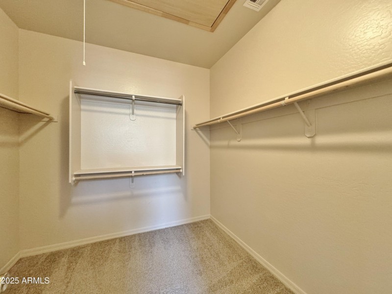 Master walk in closet