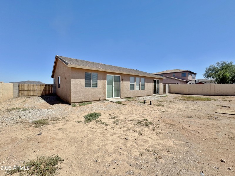Large back yard