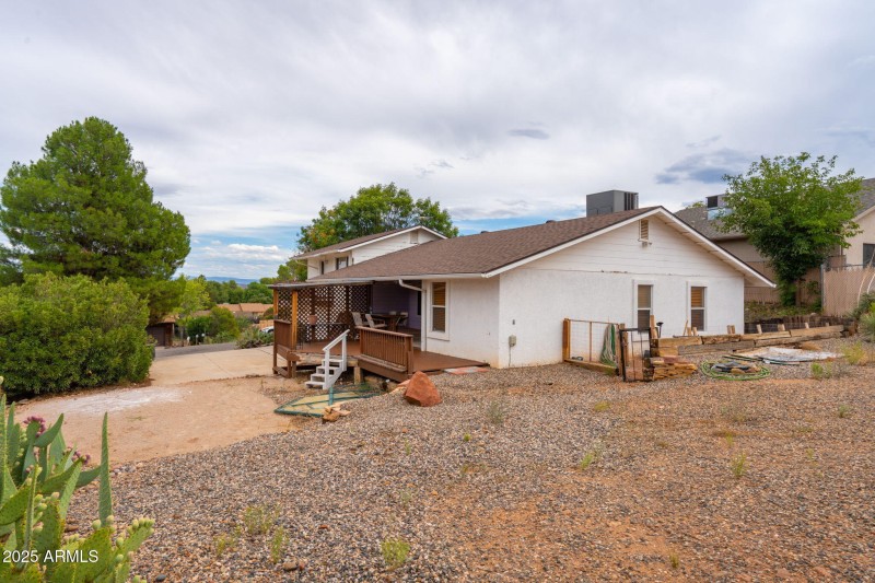 Back side of home