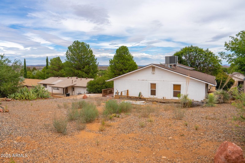 Back side of home
