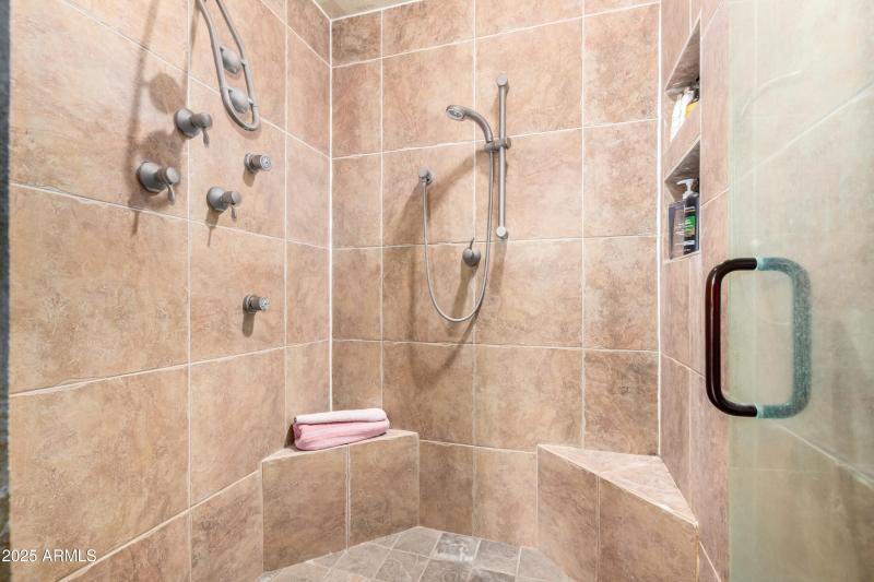Large Walk in Master Shower
