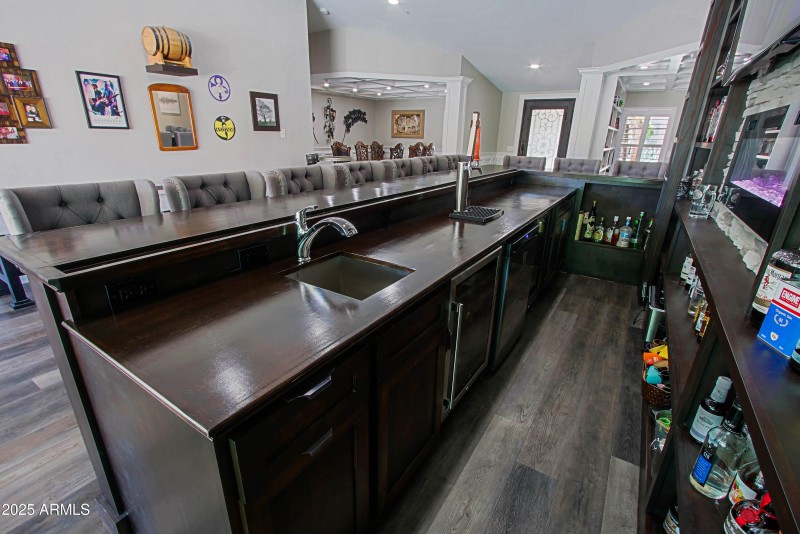 Bar Sink, Fridge & Wine Fridge