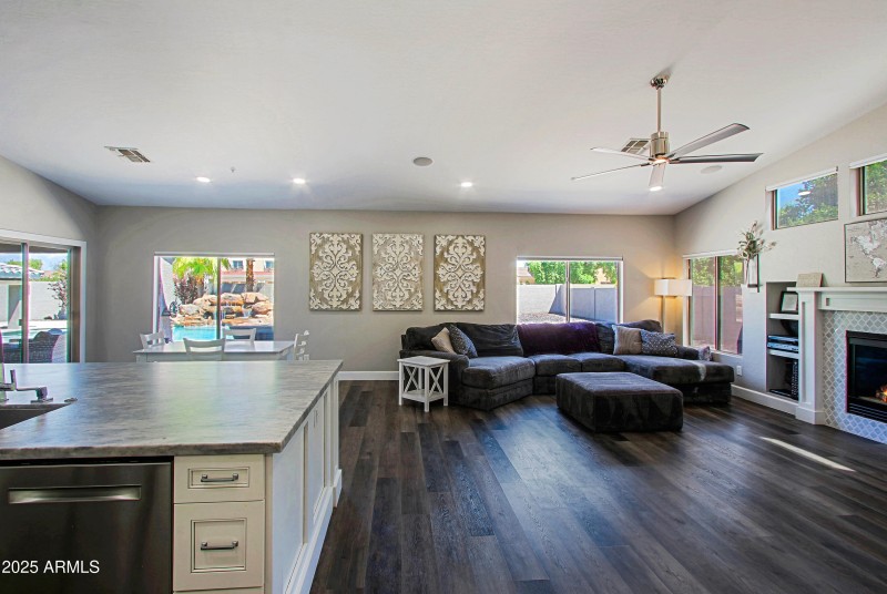 Kitchen and Family Room