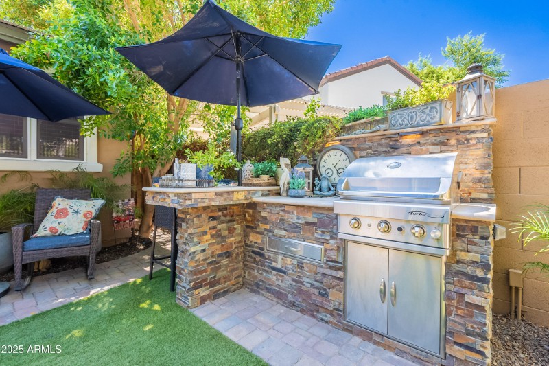 Built-in BBQ