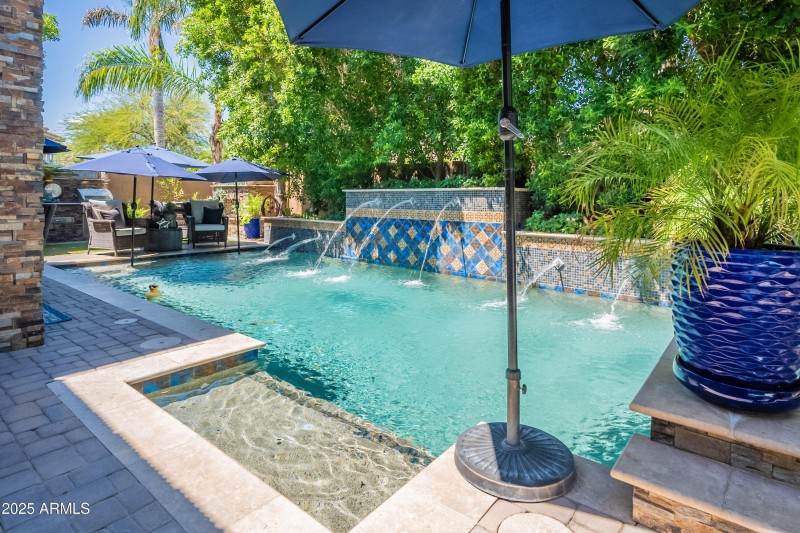 Heated Pool w/ Water Feature
