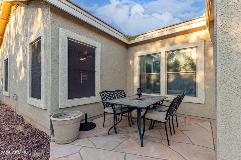 More patio seating.