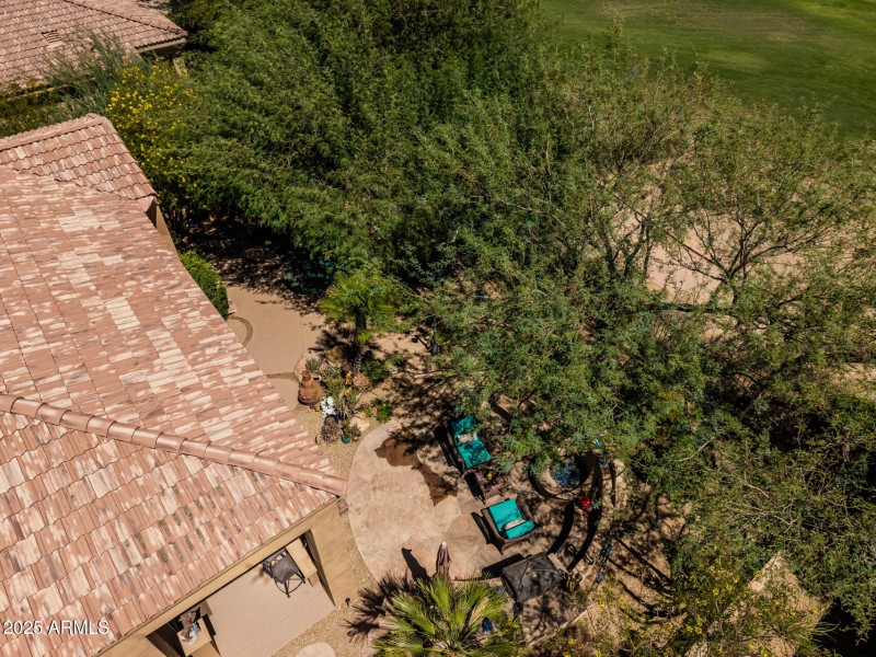 Drone, elevated perspective