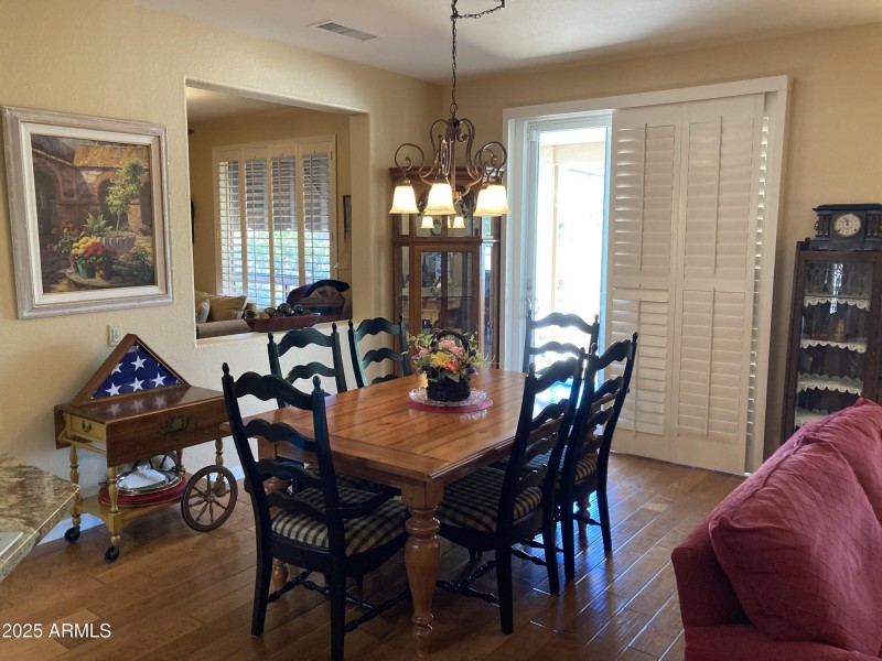 Formal Dining + Hardwood Floors