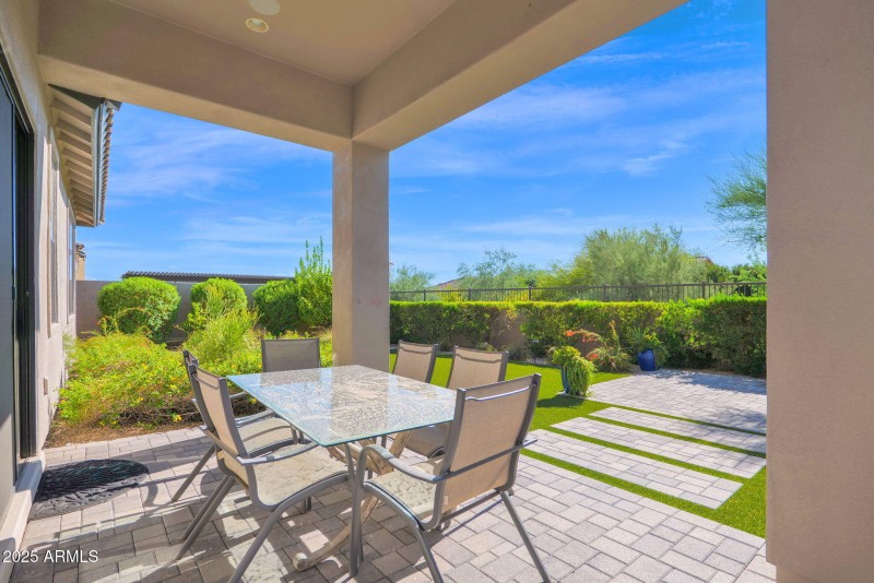 Covered back Patio