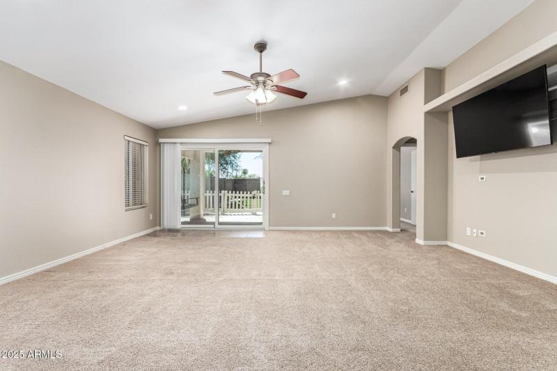 Access to covered back patio