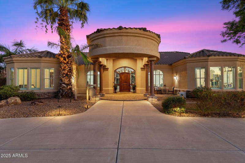 Front of House Twilight