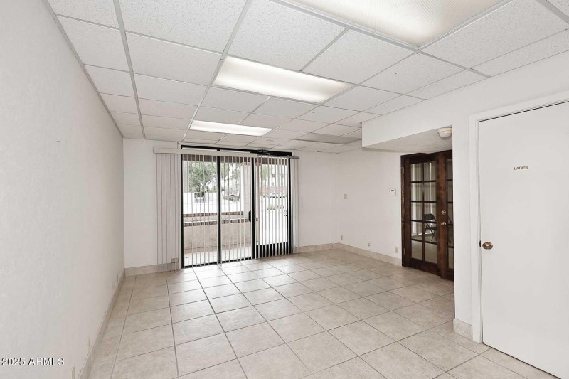 Center Office / Patio Door to Porch