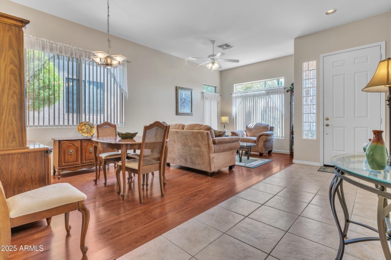 Formal living & dining room