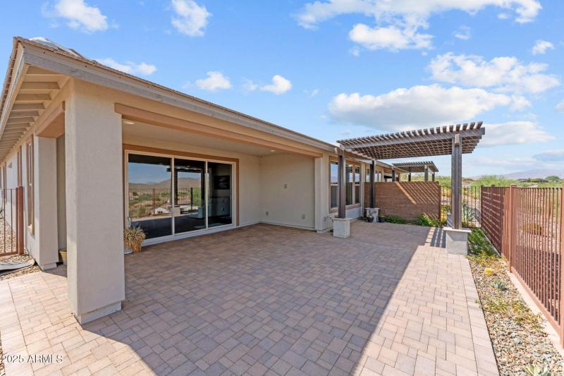 Extended paver patio