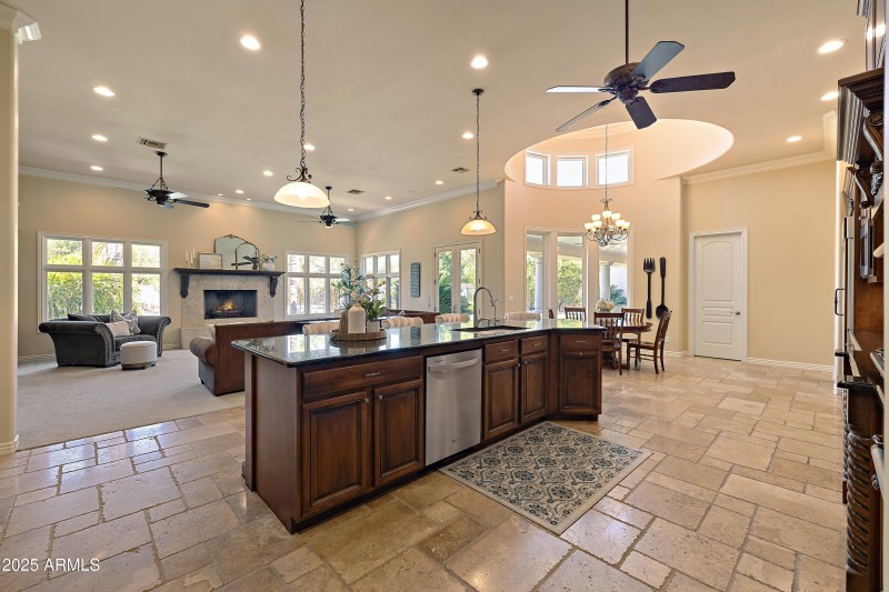 Kitchen View and Great Room