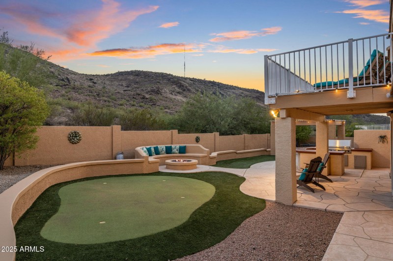 Putting Green and Fire Pit