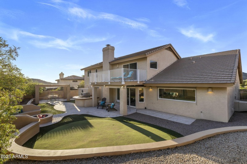 Rear of home