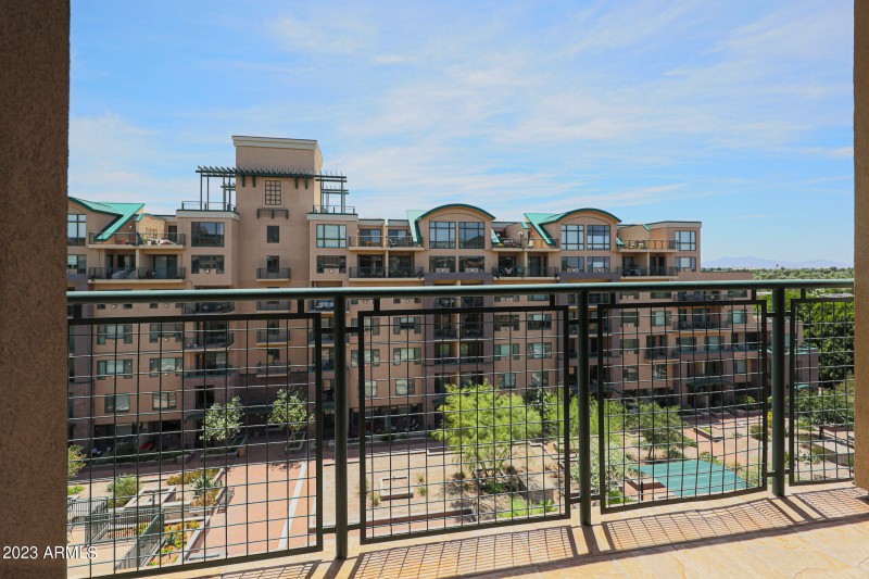 Private balcony on main level