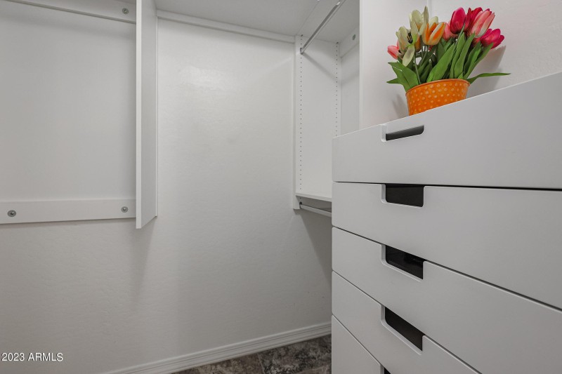 1 of 2 closets for primary bedroom