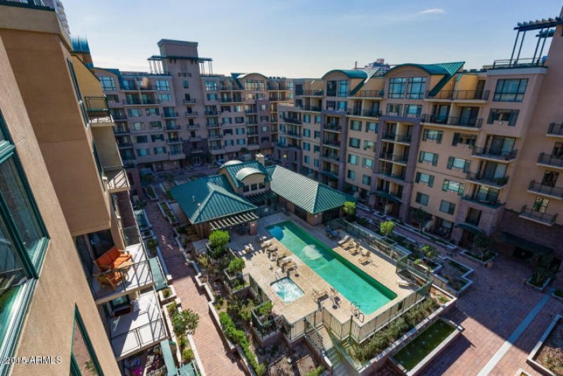 View from the private patio