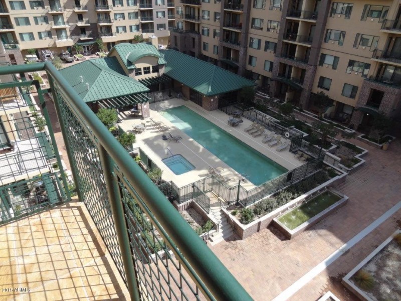 View from the private patio